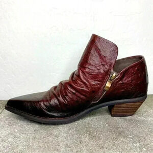 Antelope Women's Dangelo Handcrafted Leather Heel Booties Size EU 37 US 7